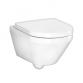 Gustavsberg Graphic v&aelig;gh&aelig;ngt toilet m/s&aelig;de og Hygienic Twist