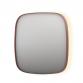 Sanibell Ink SP30 superellipse spejl m/backlight, varme og sensor 100 x 100 cm - B�rstet kobber