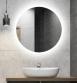 Sandra rundt spejl m/integreret LED lys og backlight - �110 cm