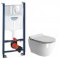 GSI Pura kompakt RIMless toiletpakke inkl. s�de m/softclose, cisterne og krom betjening