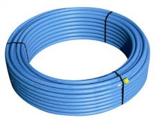 Uponor PE r�r SDR11, rulle � 50 mtr KWH PE80 r�r PN10 63mm bl�