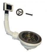 Lavabo universal bundventil til k&oslash;kkenvask - Massiv bruneret messing