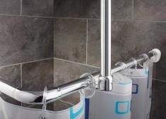 Ridder Eco universal badeforh�ngsstang - Krom