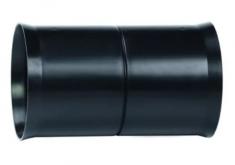 Hekaplast 110 mm PE-samlemuffe til korrugeret kabelr&oslash;r, sort
