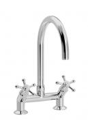 Toni Christiansborg 2-huls k�kkenbatteri 45 grader - Krom