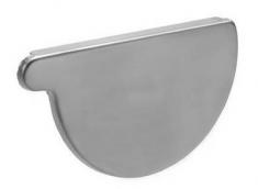 VMZINC endebund til halvrund tagrende - 280 mm - h�jre