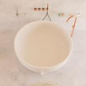 Ideavit Solidround fritstående badekar Ø135 cm - Mat hvid