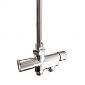 Str�mberg ligel�bende ventils�t - 1-strengs - Krom