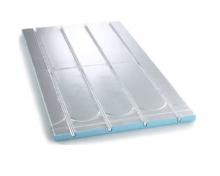 Nordic gulvvarmeplade m/ vendespor og alu t/ 20 mm rør - højde 25 mm