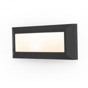 Lutec Architectural Helena udend�rslampe til v�g - 23 x 10 cm - Mat sort