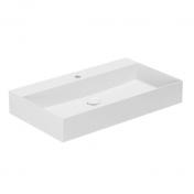 Lavabo Elegance SQ 80 h�ndvask t/v�g eller m�bel - Uden overl�b