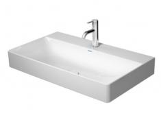 Duravit DuraSquare 80 bowlevask op til v�g - 1 hanehul - Ingen overl�b - Wondergliss