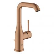 Grohe Essence New L h�ndvaskarmatur m/bundventil og svingtud - B�rstet warm sunset