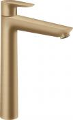 hansgrohe Talis E 240 h�ndvaskarmatur m/l�ft-op bundventil - B�rstet bronze