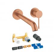 Grohe Essence New L komplet armatur til indbygning i v�g - B�rstet Warm Sunset