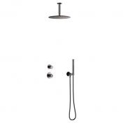 Damixa Iris DS 2 brusesystem til indbygning - Loft - B�rstet grafitgr�