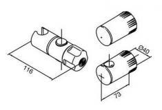 Outlet - Damixa Plus rep. s�t for brusestang