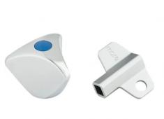 Metalgreb komplet, og n�gle (8 mm firkantet) Mora Garden II metalgreb