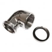 Afgangsvinkel 1&frac14;"x32 mm - krom