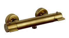 Nortiq Edgewater termostatarmatur - B&oslash;rstet messing