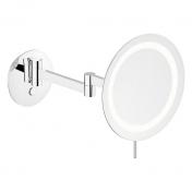 Damixa Zen make-up spejl m/lys og 5x forstørrelse - Krom