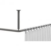 Pressalit Bruseforh�ngsstang 1200x1200 mm - Antracit gr�