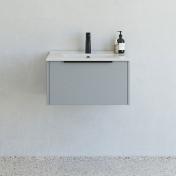 Dansani Mido+ Classic 61 m�bels�t m/Amber vask og 1 skuffe - Mat lysebl�