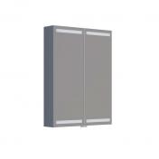 Dansani Level spejlskab 60 m/lys, lysstyring og tr�bakker - Gr� mat