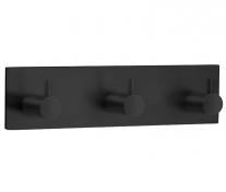 Beslagsboden selvkl�bende knager�kke m/tap - Firkantet - Mat sort