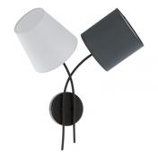 Eglo Almaida 2 v�glampe - Hvid/antracit