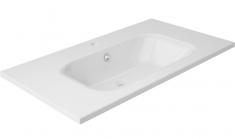 Str&oslash;mberg Trento 61 m&oslash;belvask - 1 hanehul - Mat hvid