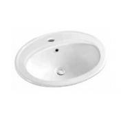 Cassøe Drop 56 håndvask t/nedfældning - 1 hanehul