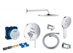 Grohe Essence komplet brusesystem m/Rainshower 310 hovedbrus og SmartActive t/indbygning - Krom