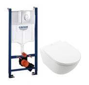 V&B Subway 3.0 m/CeramicPlus og TwistFlush toiletpakke inkl. s�de m/soft-close, cisterne og krom betjening