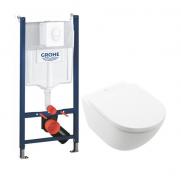 V&B Subway 3.0 m/CeramicPlus og TwistFlush toiletpakke inkl. s�de m/soft-close, cisterne og hvid betjening
