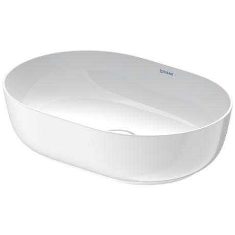 Duravit Luv 50 fritst&aring;ende bowlevask - Uden hanehul - Wondergliss
