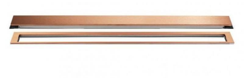 Unidrain afløb 1200 mm/10 mm ramme - Børstet kobber Unidrain afløb 1200 mm/10 mm ramme - Børstet kobber