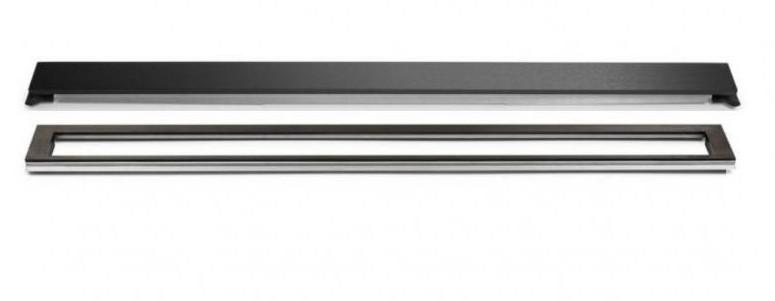 Unidrain afl&oslash;b 1200 mm/10 mm ramme - B&oslash;rstet sort