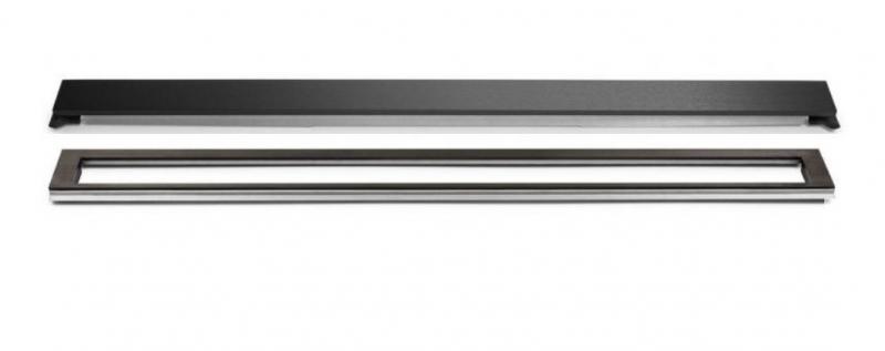 Unidrain afl&oslash;b 700 mm/10 mm ramme - B&oslash;rstet sort