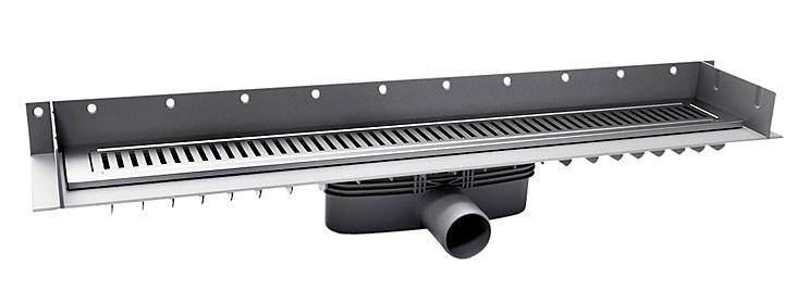 Purus Line sampak 800 mm Ø50 vandret lav med vandlås Purus Line sampak 800 mm Ø50 vandret lav med vandlås