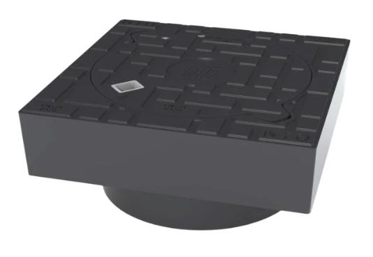 NID 315 mm karm/d&aelig;ksel u/l&aring;s, firkantet, fast, 12,5 t, komposit