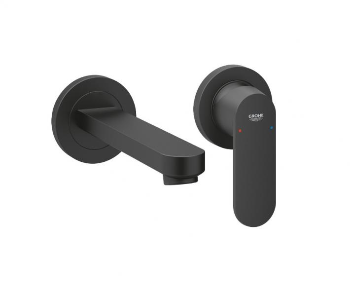 Grohe komplet armatur til indbygning i v&aelig;g - inkl. indbygningsdel - Mat sort