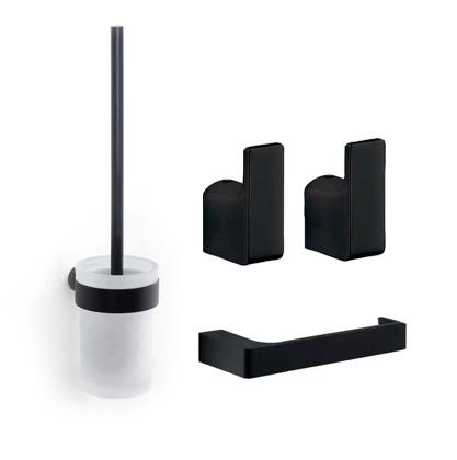 Hefe Piren s&aelig;t af badtilbeh&oslash;r - Mat sort