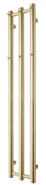 TVS Plus 3 h&aring;ndkl&aelig;det&oslash;rrer - 26,5x140 cm - Poleret messing/Guld