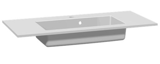 Dansani Minore 100 m&oslash;belvask - Uden hanehul - Hvid mat