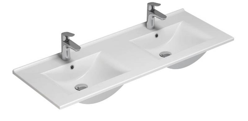 Dansani Amber 120 dobbelt møbelvask - 2 hanehuller Dansani Amber 120 dobbelt møbelvask - 2 hanehuller