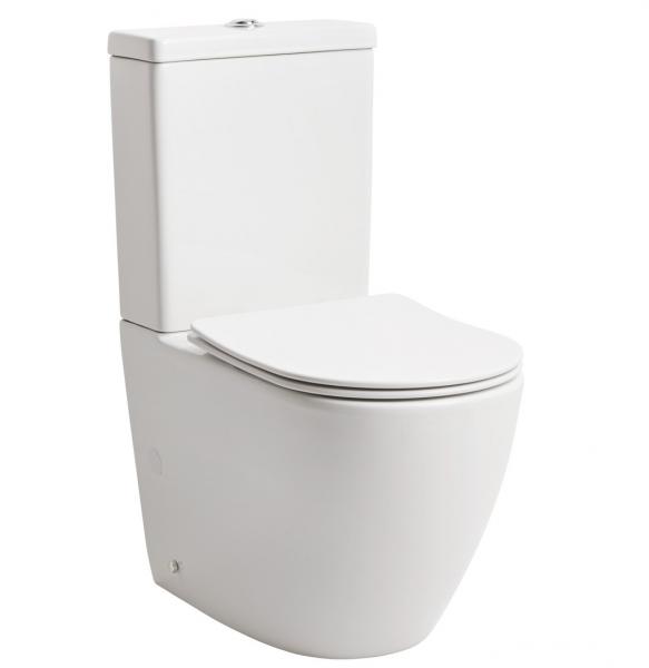 Lavabo Studio Back-To-Wall toilet m/soft close sæde Rimless - Hvid Lavabo Studio Back-To-Wall toilet m/soft close sæde Rimless - Hvid