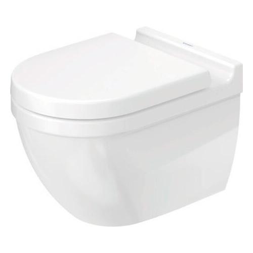 Duravit Starck 3 væghængt toilet rimless m/HygieneGlaze u/sæde Duravit Starck 3 væghængt toilet rimless m/HygieneGlaze u/sæde