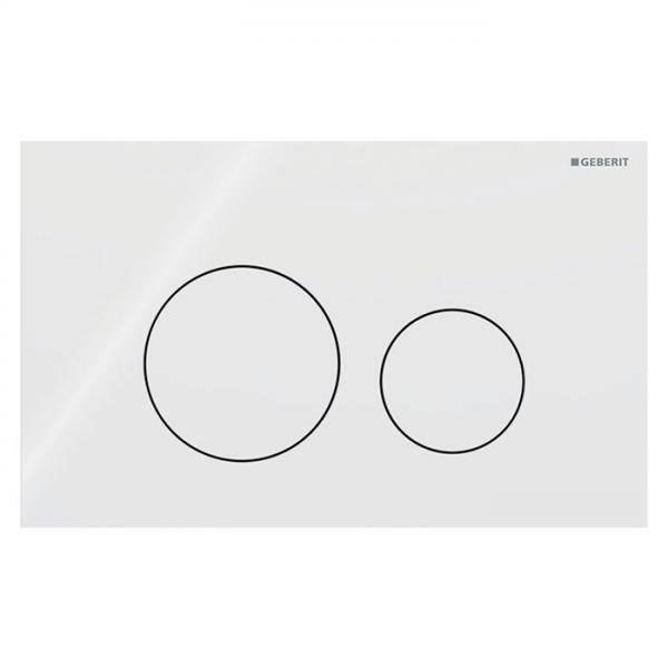 Geberit Sigma 40 Round betjeningsplade - Hvid Geberit Sigma 40 Round betjeningsplade - Hvid