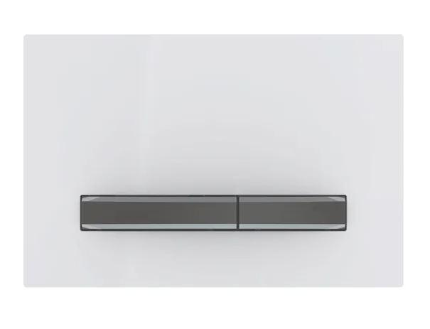 Geberit Sigma 50 Square betjeningsplade - Hvid/Sort krom Geberit Sigma 50 Square betjeningsplade - Hvid/Sort krom